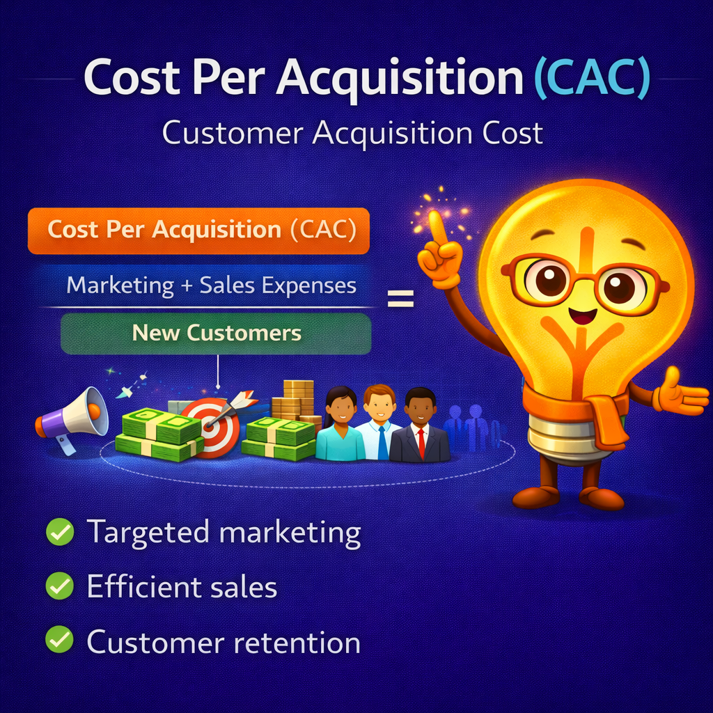 Cost Per Acquisition / Customer Acquisition Cost (CAC) Formula